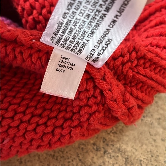 Isaac Mizrahi Women’s Pink Red Color block Cowl Neck Pullover Sweater Size M - Picture 8 of 8